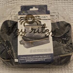 Itzy Ritzy Packing Cubes Coffee and Cream